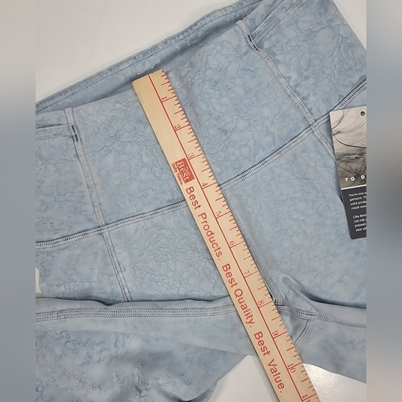 NEW Lululemon Women's 4 Fast Free City Grit Blue Gray Tie Dye Shorts NWT Pockets - Picture 6 of 12